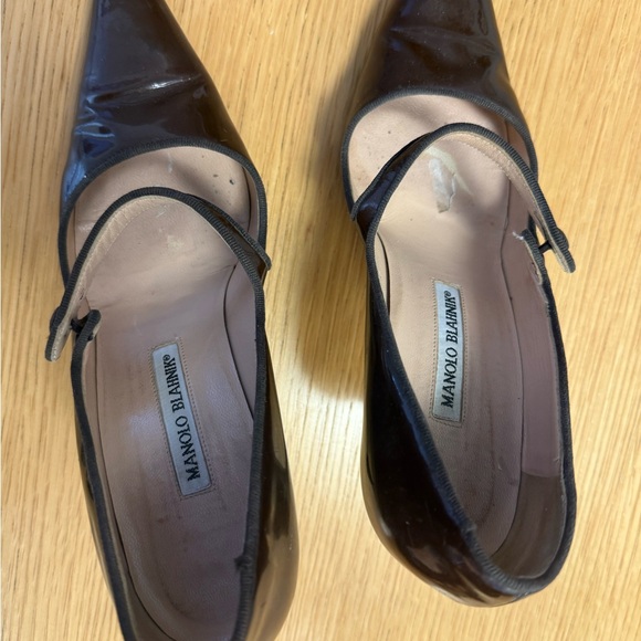 Manolo Blahnik Chocolate Brown Heels - Picture 2 of 3